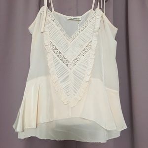 Ulla Johnson Suzi Silk Cami XS/2 Blush Pink